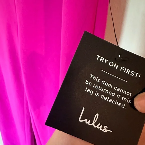 Lulu's Pink One-Shoulder Ruffle Jumpsuit - Picture 4 of 6